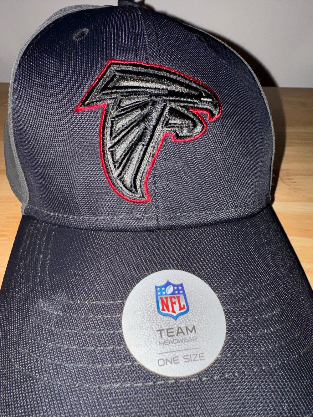 Atlanta Falcons Black & Red Team Cap - NFL Team Headwear Hat Bill Brand New